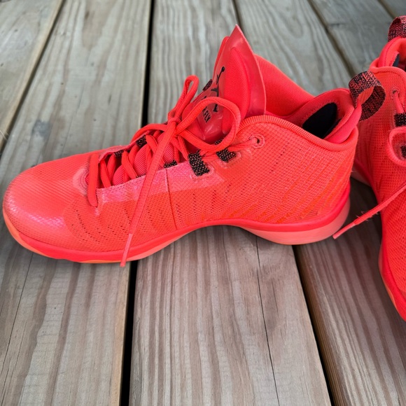 Jordan Super Fly 5 Infrared 23 (844677-606) Men’s size 7.5 Bright Mango EUC - Picture 12 of 15